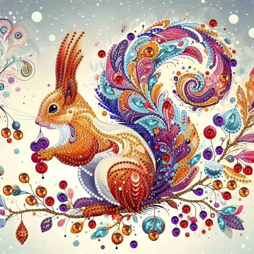 5D DIY Diamond Painting Bilder Tiere Set,Teilbohrer Diamant Painting Bemalt Tiere Kit, Teilweise Mosaikherstellung Diamant Malerei Malen nach Zahlen 30x30cm (B) von Demiawaking