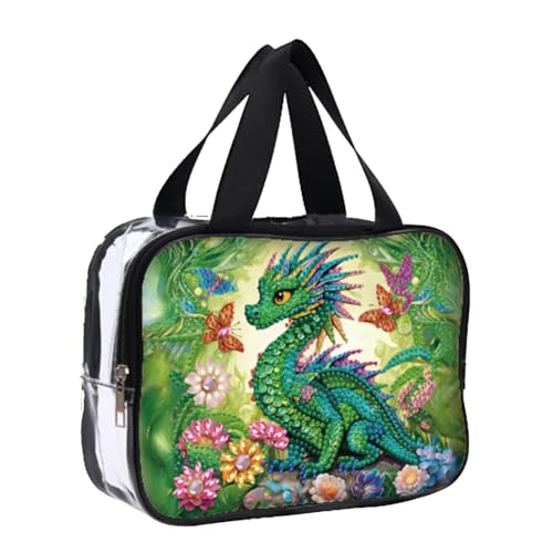 5D DIY Diamond Painting Handtasche Einkaufstasche, Diamant Malerei Kosmetiktasche Make-up-Tasche Aufbewahrungstasche Reise Organizer Tasche Geschenk (07) von Demiawaking