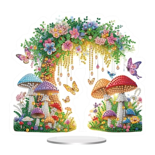 5D DIY Diamond Painting Tischdeko Tiere und Blumen Set, Diamant Malerei Tisch Deko Ornament, Diamant Painting Tiere Blumen Kit für Anfänger Deko Geschenke (18) von Demiawaking