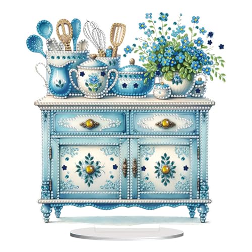 5D DIY Diamond Painting Tischdeko Tiere und Blumen Set, Diamant Malerei Tisch Deko Ornament, Diamant Painting Tiere Blumen Kit für Anfänger Deko Geschenke (N) von Demiawaking
