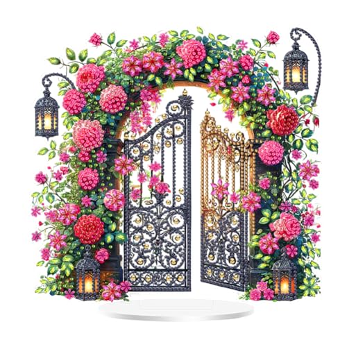 5D DIY Diamond Painting Tischdeko Tiere und Blumen Set, Diamant Malerei Tisch Deko Ornament, Diamant Painting Tiere Blumen Kit für Anfänger Deko Geschenke (R) von Demiawaking