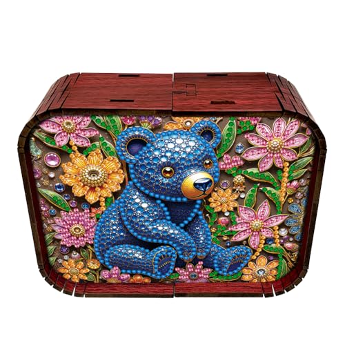 5D Diamond Painting Spieluhr, DIY Diamant Malerei Musikbox, Mechanisches 18-Ton Frohe Weihnachten, Geschenke für Kinder und Erwachsene zum Geburtstag, Weihnachten (B) von Demiawaking