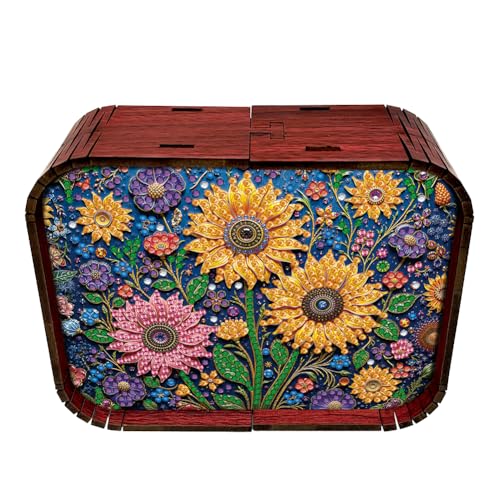 5D Diamond Painting Spieluhr, DIY Diamant Malerei Musikbox, Mechanisches 18-Ton Frohe Weihnachten, Geschenke für Kinder und Erwachsene zum Geburtstag, Weihnachten (F) von Demiawaking