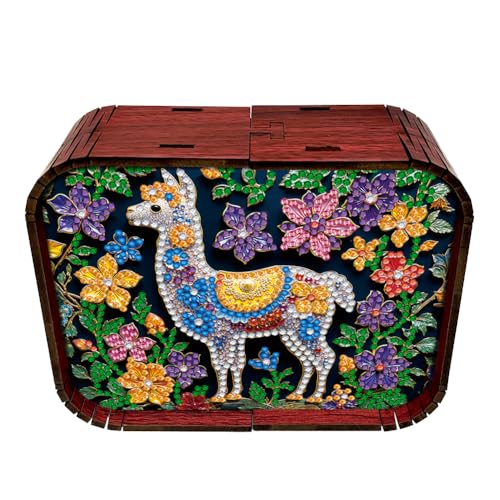 5D Diamond Painting Spieluhr, DIY Diamant Malerei Musikbox, Mechanisches 18-Ton Frohe Weihnachten, Geschenke für Kinder und Erwachsene zum Geburtstag, Weihnachten (I) von Demiawaking