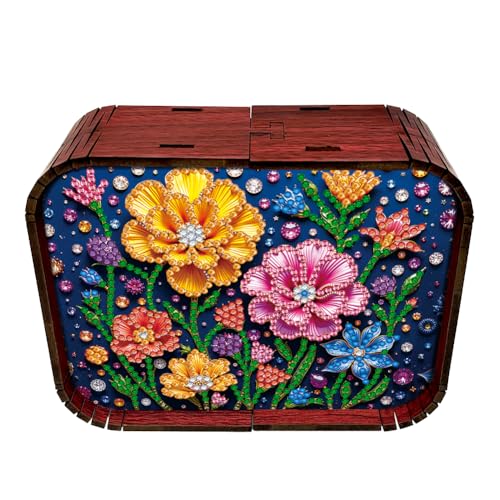 5D Diamond Painting Spieluhr, DIY Diamant Malerei Musikbox, Mechanisches 18-Ton Frohe Weihnachten, Geschenke für Kinder und Erwachsene zum Geburtstag, Weihnachten (J) von Demiawaking