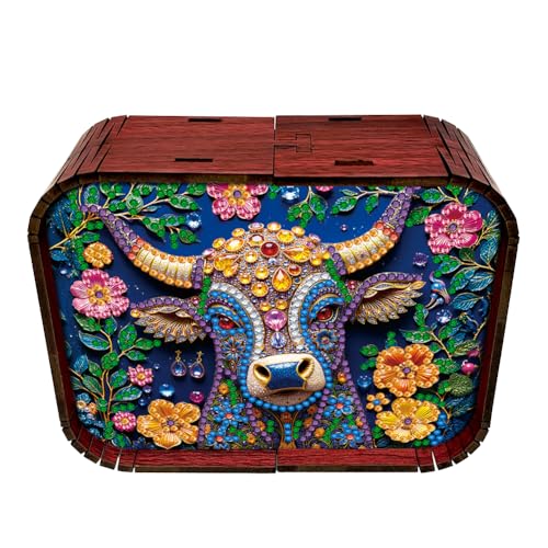 5D Diamond Painting Spieluhr, DIY Diamant Malerei Musikbox, Mechanisches 18-Ton Frohe Weihnachten, Geschenke für Kinder und Erwachsene zum Geburtstag, Weihnachten (L) von Demiawaking