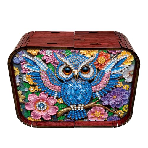 5D Diamond Painting Spieluhr, DIY Diamant Malerei Musikbox, Mechanisches 18-Ton Frohe Weihnachten, Geschenke für Kinder und Erwachsene zum Geburtstag, Weihnachten (N) von Demiawaking