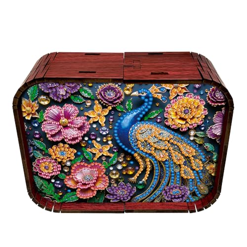 5D Diamond Painting Spieluhr, DIY Diamant Malerei Musikbox, Mechanisches 18-Ton Frohe Weihnachten, Geschenke für Kinder und Erwachsene zum Geburtstag, Weihnachten (O) von Demiawaking