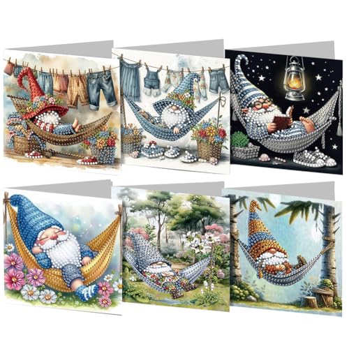 DIY 5D Diamond Painting Weihnachtskarten mit Umschlag, 5D Diamant Malerei Grußkarten Weihnachten Karten Geburtstag Karten Diamant Painting Geschenkkarten Weihnachtsdeko (18) von Demiawaking