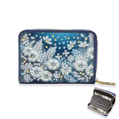 DIY Diamond Painting Kartenetui Kreditkartenetui, Diamant Painting Geldbörse Handtasche Aufbewahrungstasche Kreuzstich Stickerei Kinder Erwachsene Geschenk (S) von Demiawaking