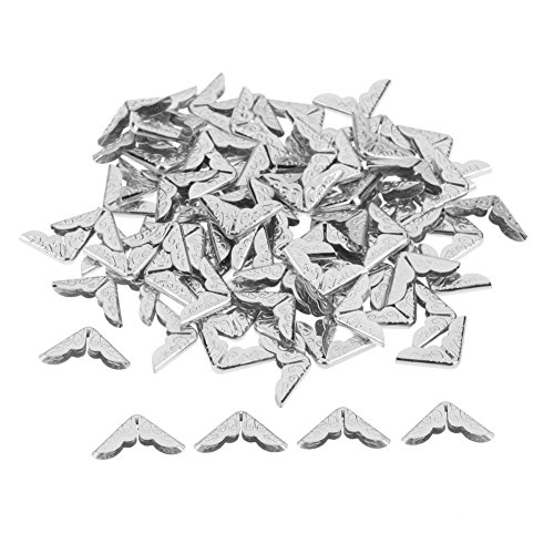 Demiawaking, 100 Stück Metall-Buchecken / Eckenschutz für Scrapbooks, Alben, Menüs, Notizbücher, Ordner usw. silber Demiawaking, 100 Stück Metall-Buchecken / Eckenschutz für Scrapbooks, Alben, Menüs, Notizbücher, Ordner usw. silber von Demiawaking