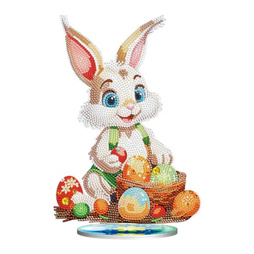 Demiawaking Diamond Painting Hase Ostern Deko Ostereier DIY Diamant Malerei Osterhase Osterdeko Ornamente Geschenke (03) von Demiawaking