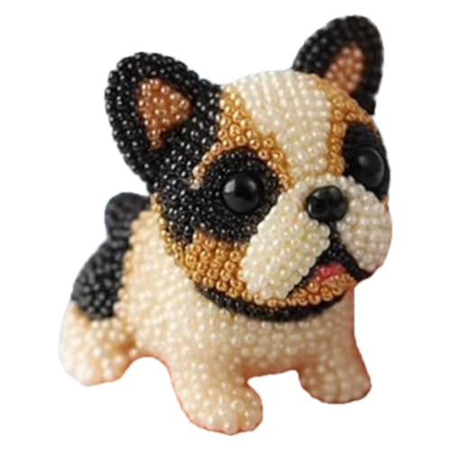 Demiawaking Dog Bead Embroidery Kit, Hund Perlenstickset, 5D Stickset Perlen Stickerei Kits, DIY-Stickzubehör mit Anleitung, DIY Basteln Geschenk (Boston Terrier) von Demiawaking