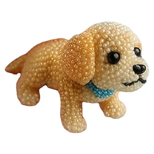 Demiawaking Dog Bead Embroidery Kit, Hund Perlenstickset, 5D Stickset Perlen Stickerei Kits, DIY-Stickzubehör mit Anleitung, DIY Basteln Geschenk (Golden Retriever) von Demiawaking