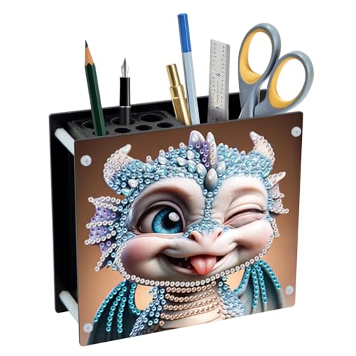 Diamond Painting Stiftehalter DIY Diamant Malerei Schreibtisch Organizer Aufbewahrung Kreuzstich Handwerk Stifthalter Stiftetui für Büro Geburtstag Geschenk (07) von Demiawaking