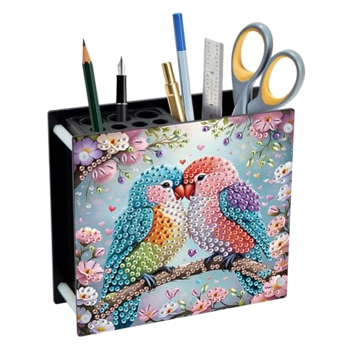 Diamond Painting Stiftehalter DIY Diamant Malerei Schreibtisch Organizer Aufbewahrung Kreuzstich Handwerk Stifthalter Stiftetui für Büro Geburtstag Geschenk (10) von Demiawaking