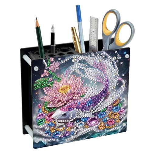 Diamond Painting Stiftehalter DIY Diamant Malerei Schreibtisch Organizer Aufbewahrung Kreuzstich Handwerk Stifthalter Stiftetui für Büro Geburtstag Geschenk (B) von Demiawaking