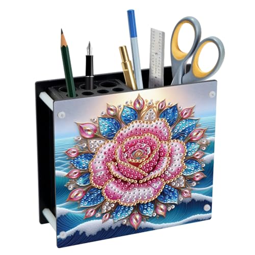 Diamond Painting Stiftehalter DIY Diamant Malerei Schreibtisch Organizer Aufbewahrung Kreuzstich Handwerk Stifthalter Stiftetui für Büro Geburtstag Geschenk (U) von Demiawaking