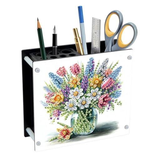 Diamond Painting Stiftehalter DIY Diamant Malerei Schreibtisch Organizer Aufbewahrung Kreuzstich Handwerk Stifthalter Stiftetui für Büro Geburtstag Geschenk (V) von Demiawaking