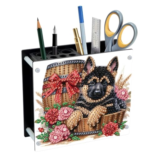 Diamond Painting Stiftehalter DIY Diamant Malerei Schreibtisch Organizer Aufbewahrung Kreuzstich Handwerk Stifthalter Stiftetui für Büro Geburtstag Geschenk (X) von Demiawaking