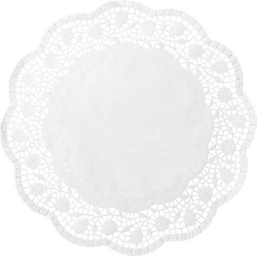 Demmler Tortenspitzen - Rund - Tortendekoration/Tortenunterlage Ø 25 cm - ästhetische Unterlage für Torten und Kuchen - weiß - 100 Stück - Made in Germany Demmler Tortenspitzen - Rund - Tortendekoration/Tortenunterlage Ø 25 cm - ästhetische Unterlage für Torten und Kuchen - weiß - 100 Stück - Made in Germany von Demmler