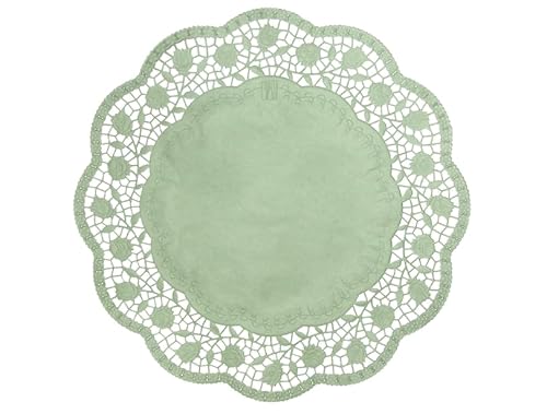 Demmler Tortenspitzen - Rund - Tortendekoration - Tortenunterlage - Ø 36 cm - Farbe: Jade - 30 Stück - Made in Germany von Demmler