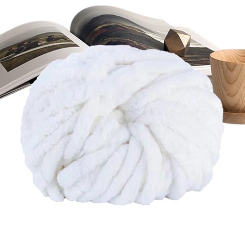 Demsyeq Chenille-Garn zum Häkeln, Deckengarn, Strickzubehör, Häkeln, Basteln für Mützen, Kissen, Babykleidung, Haustierbett, Korb, Schal von Demsyeq