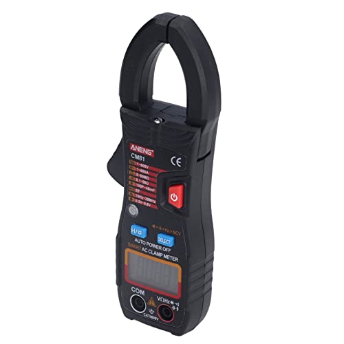 Denash Digital Kontaktlose Klemme Messgerät Genauige Handheld AC DC -Spannungstester für die Stromwiderstandskapazität mit Hintergrundbeleuchtung für Elektriker und DIY -Enthusiasten (BLACK) von Denash
