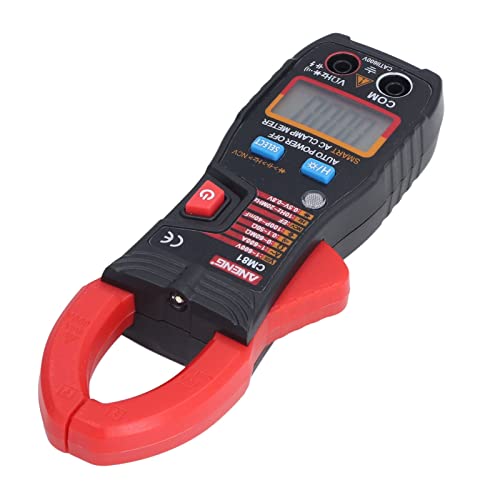 Denash Digital Kontaktlose Klemme Messgerät Genauige Handheld AC DC -Spannungstester für die Stromwiderstandskapazität mit Hintergrundbeleuchtung für Elektriker und DIY -Enthusiasten (Rot) von Denash