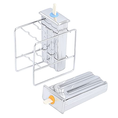 Denash Edelstahl -Eiscremeform -Set DIY ICE MAKER TOOM für Heimküche, Kit mit Deckel, Stöcken und Aufbewahrungsbeuteln Wiederverwendbar und Langlebig, Ideal für die Herstellung von Eis Am Stiel (2 Denash Edelstahl -Eiscremeform -Set DIY ICE MAKER TOOM für Heimküche, Kit mit Deckel, Stöcken und Aufbewahrungsbeuteln Wiederverwendbar und Langlebig, Ideal für die Herstellung von Eis Am Stiel (2 von Denash