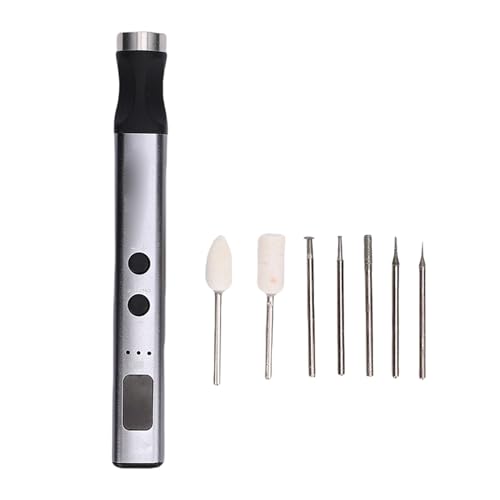 Denash Elektrisches Polierpenstscheibenschreiber -Mühle Kabelless Rotierendes Werkzeug 5 -Geschwindigkeitsschleifer Kit mit 7 Zubehör Handy Reparaturwerkzeug Zum Polieren des von Denash