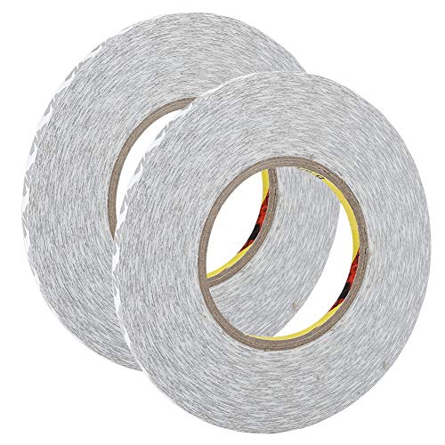 Denash Hochtemperaturbeständiges Weißes Zweiseitiges Klebeband 2mm/3mm/5 Mm für die Reparatur von LCD -Bildschirm -Bildschirm, 2pcs/Set für Haushaltsgeräte (Weiße doppelseitige Klebstoff 5 mm) von Denash