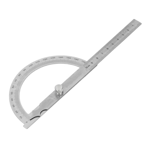 Denash Hohe Genauigkeit Edelstahlwinkel Lineal Ideal für Metallbearbeitung und Holzbearbeitungsprojekte (120x150 mm 0 bis 10 cm Bereiche) von Denash