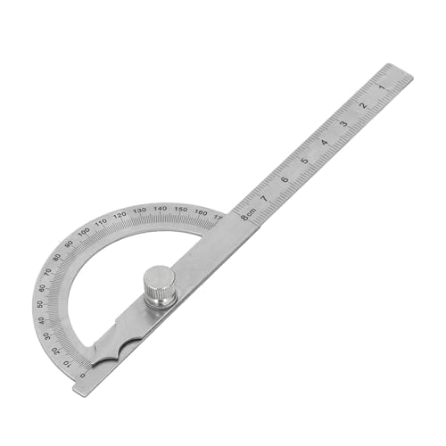 Denash Hohe Genauigkeit Edelstahlwinkel Lineal Ideal für Metallbearbeitung und Holzbearbeitungsprojekte (80x120mm 0 bis 8 cm Bereiche) von Denash