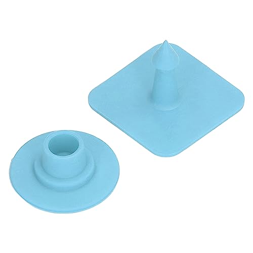 Denash Quadratische Vieh -Ohr -Tag Marker für Schweine, Easy Record Identification Ohrring Tag, 100 PCs Rinderohrring, Polyurethanmaterial (BLUE) von Denash