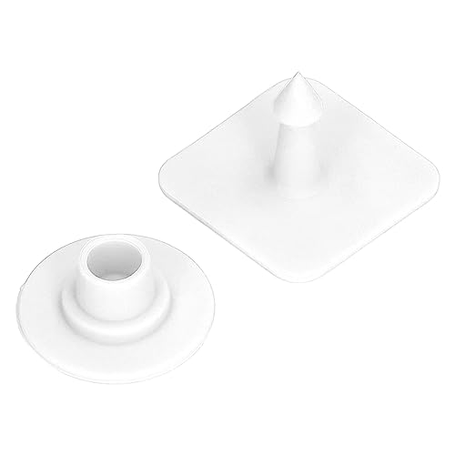 Denash Quadratische Vieh -Ohr -Tag Marker für Schweine, Easy Record Identification Ohrring Tag, 100 PCs Rinderohrring, Polyurethanmaterial (WHITE) von Denash