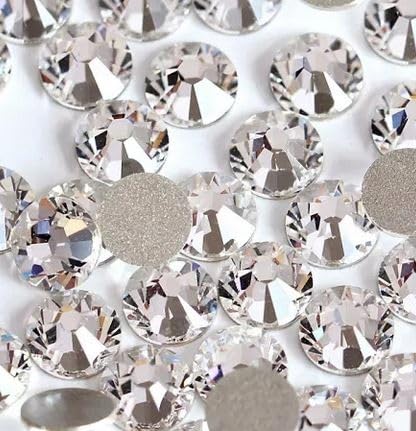 Nagel Kristall: Dekorative Nagelverzierung mit Zirkonia - Einzigartiger Glanz und Präzision, ZIRKONIE 1440 Stück SILVER TYP L groß(8) von Deni Carte