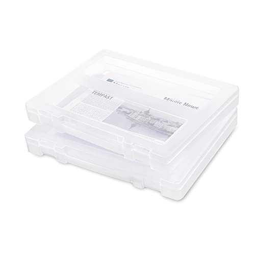 Denkee Große, dicke, langlebige tragbare Projekttasche für 21,6 x 27,9 cm Briefe A4 Aktenpapier, Kunststoff-Aufbewahrungsbox mit Griff, Dokumente, Zeitschriften, Papierschutz, Bürobedarf, Denkee Große, dicke, langlebige tragbare Projekttasche für 21,6 x 27,9 cm Briefe A4 Aktenpapier, Kunststoff-Aufbewahrungsbox mit Griff, Dokumente, Zeitschriften, Papierschutz, Bürobedarf, von Denkee