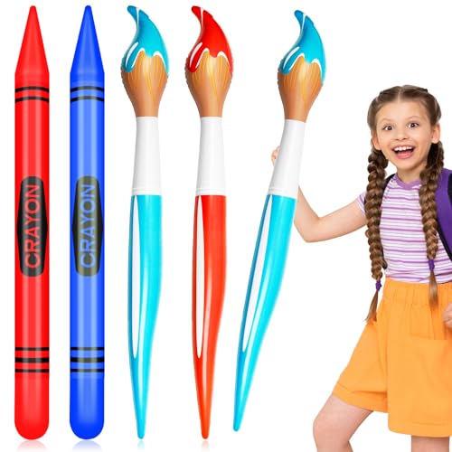 Aufblasbare riesige Pinsel-Ballons mit Buntstift-Ballons für Schulanfang, Party-Dekorationen, Ballon-Requisiten, 4 Stück Aufblasbare riesige Pinsel-Ballons mit Buntstift-Ballons für Schulanfang, Party-Dekorationen, Ballon-Requisiten, 4 Stück von Denylo pro