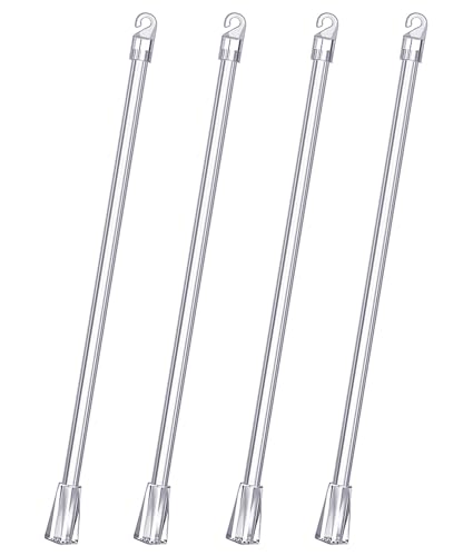 Blindstab, 4 Pcs 30cm Jalousienstab für Jalousie, Blind Stange mit Haken für Jalousien, Rollos & Jalousien Fenstergriff, Bedienstab Ersatzteile, Jalousie Wendestab, Jalousie Kontrollgriff von Deolven