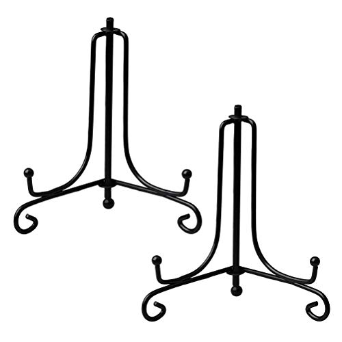 Deolven Eisen Tellerständer,2 Pack 4 Zoll Schwarz Metall Tellerständer Eisen Staffelei Display Ständer Tellerhalter Aufsteller für Schüssel Teller für Heimtextilien Deolven Eisen Tellerständer,2 Pack 4 Zoll Schwarz Metall Tellerständer Eisen Staffelei Display Ständer Tellerhalter Aufsteller für Schüssel Teller für Heimtextilien von Deolven