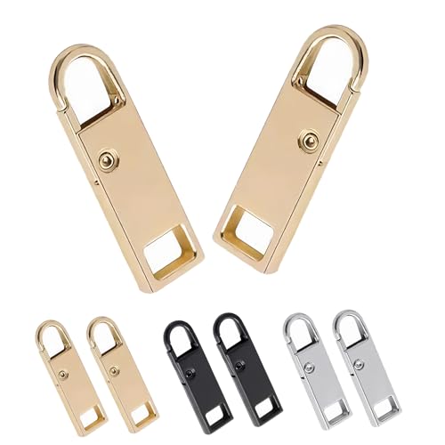 Deoward Reißverschluss Zipper Metall Ersatz Reisverschluss Reparatur Anhänger für Koffer, Gepäck, Rucksäcke, Jacken, Geldbörsen, Handtaschen, Jeans (6 Stück) von Deoward