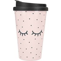 DEPESCHE Kaffeebecher To-Go Closed Eyes rosa 0,35 l DEPESCHE Kaffeebecher To-Go Closed Eyes rosa 0,35 l von Depesche