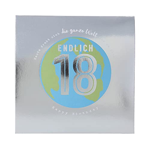 Depesche 0011694-002 Pop-up Glückwunschkarte zum 18. Geburtstag, Klappkarte mit Musik, Lichtelementen und einem originellen Spruch, Geburtstagskarte inkl. Umschlag, Format 15,5 x 15,5 cm Depesche 0011694-002 Pop-up Glückwunschkarte zum 18. Geburtstag, Klappkarte mit Musik, Lichtelementen und einem originellen Spruch, Geburtstagskarte inkl. Umschlag, Format 15,5 x 15,5 cm von Depesche