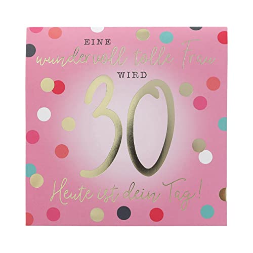 Depesche 0011694-003 Pop-up Glückwunschkarte zum 30. Geburtstag, Klappkarte mit Musik, Lichtelementen und einem originellen Spruch, Geburtstagskarte inkl. Umschlag, Format 15,5 x 15,5 cm von Depesche