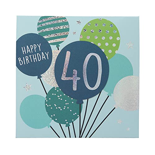 Depesche 0011694-006 Pop-up Glückwunschkarte zum 40. Geburtstag, Klappkarte mit Musik, Lichtelementen und einem originellen Spruch, Geburtstagskarte inkl. Umschlag, Format 15,5 x 15,5 cm von Depesche