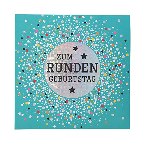 Depesche 0011694-014 Pop-up Glückwunschkarte zum runden Geburtstag, Klappkarte mit Musik, Lichtelementen und einem originellen Spruch, Geburtstagskarte inkl. Umschlag, Format 15,5 x 15,5 cm von Depesche