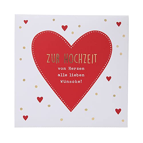 Depesche 0011694-046 Pop-up Glückwunschkarte zur Hochzeit Klappkarte mit Musik, Lichtelementen und einem originellen Spruch, Geburtstagskarte inkl. Umschlag, Format 15,5 x 15,5 cm von Depesche