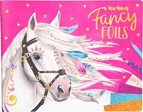 Depesche 10352 Miss Melody - Bastelmappe Fancy Foils, mit Malbuch inkl. Stickern und Glitzer-Folien zum Verzieren Depesche 10352 Miss Melody - Bastelmappe Fancy Foils, mit Malbuch inkl. Stickern und Glitzer-Folien zum Verzieren von Depesche