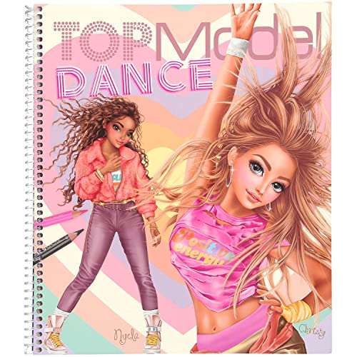 Depesche 11877 TOPModel - Malbuch Dance, coole Tanzoutfits zum selbst gestalten, 30 vorgezeichnete Figurinen, 3 Schablonen, 2 Stickerbogen und 8 Stoffdrucke zum Ausschneiden Depesche 11877 TOPModel - Malbuch Dance, coole Tanzoutfits zum selbst gestalten, 30 vorgezeichnete Figurinen, 3 Schablonen, 2 Stickerbogen und 8 Stoffdrucke zum Ausschneiden von Depesche